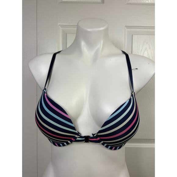 Joe Boxer Multicolor Striped Push Up Bra 36 B - Picture 2 of 6